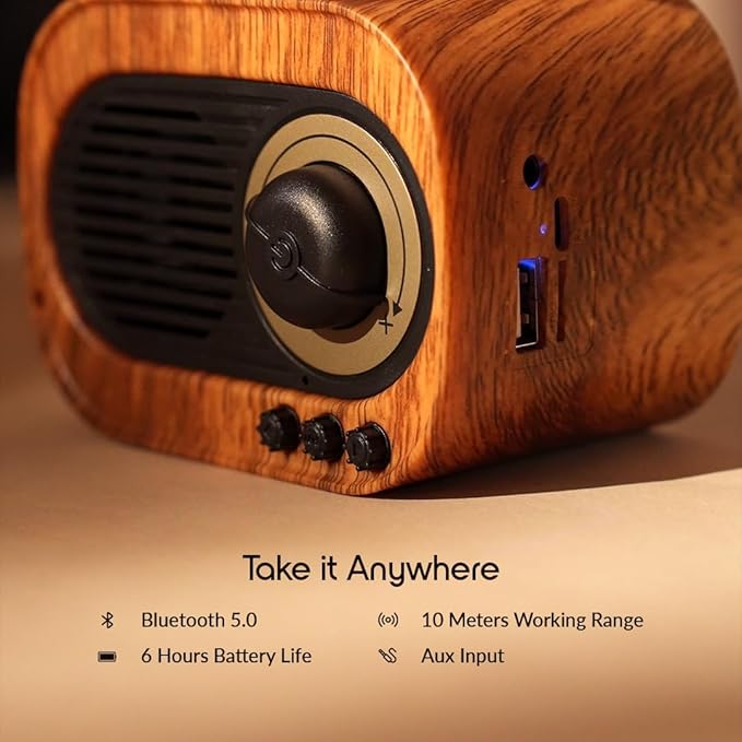 Vintage Gramophone Bluetooth Speaker by RetroGoods™