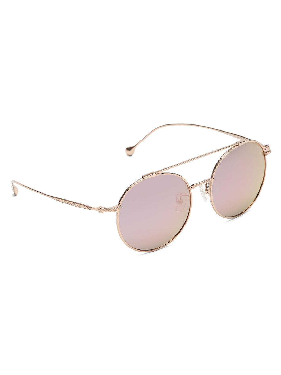 š¶ļø RetroGoods⢠| Rose Gold Noir Round Sunglasses