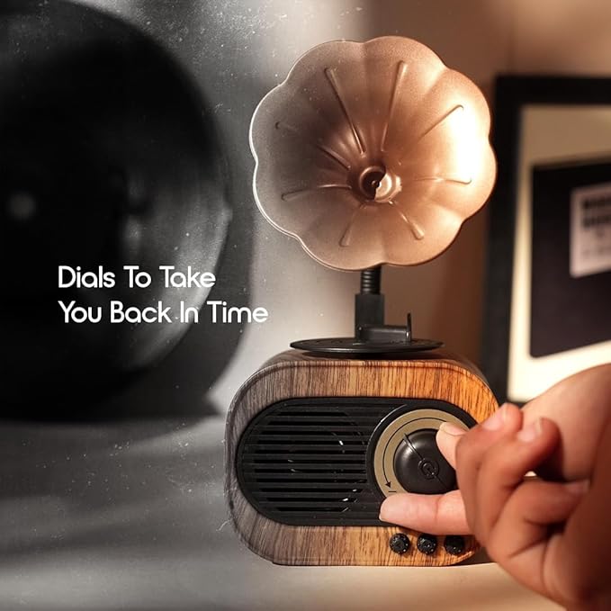 Vintage Gramophone Bluetooth Speaker by RetroGoods™