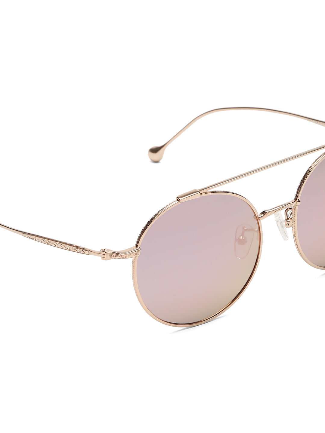 š¶ļø RetroGoods⢠| Rose Gold Noir Round Sunglasses