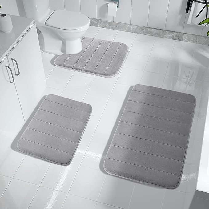 Water Absorption Floor Mat with Memory Foam by RetroGoods (Premium Quality)