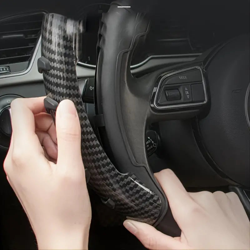Carbon Fiber Anti-Slip Steering Wheel Cover (Premium Quality)