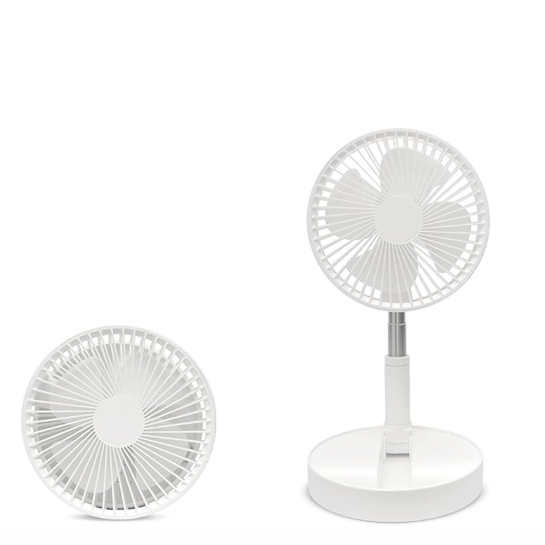 Foldable Fan - Powerful & Rechargeable by RetroGoods (Premium Quality)
