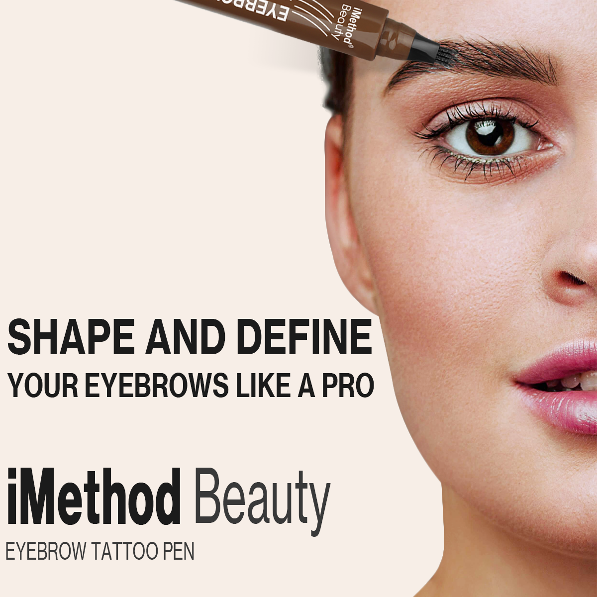 Eyebrow Pen, Waterproof & Long Lasting (Pack of 2)