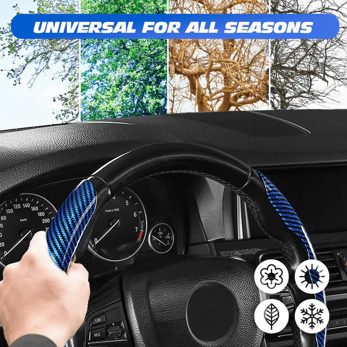 Carbon Fiber Anti-Slip Steering Wheel Cover (Premium Quality)