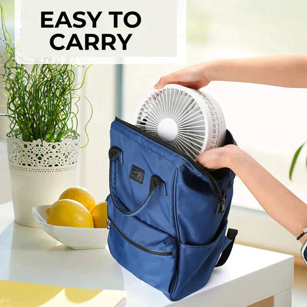 Foldable Fan - Powerful & Rechargeable by RetroGoods (Premium Quality)