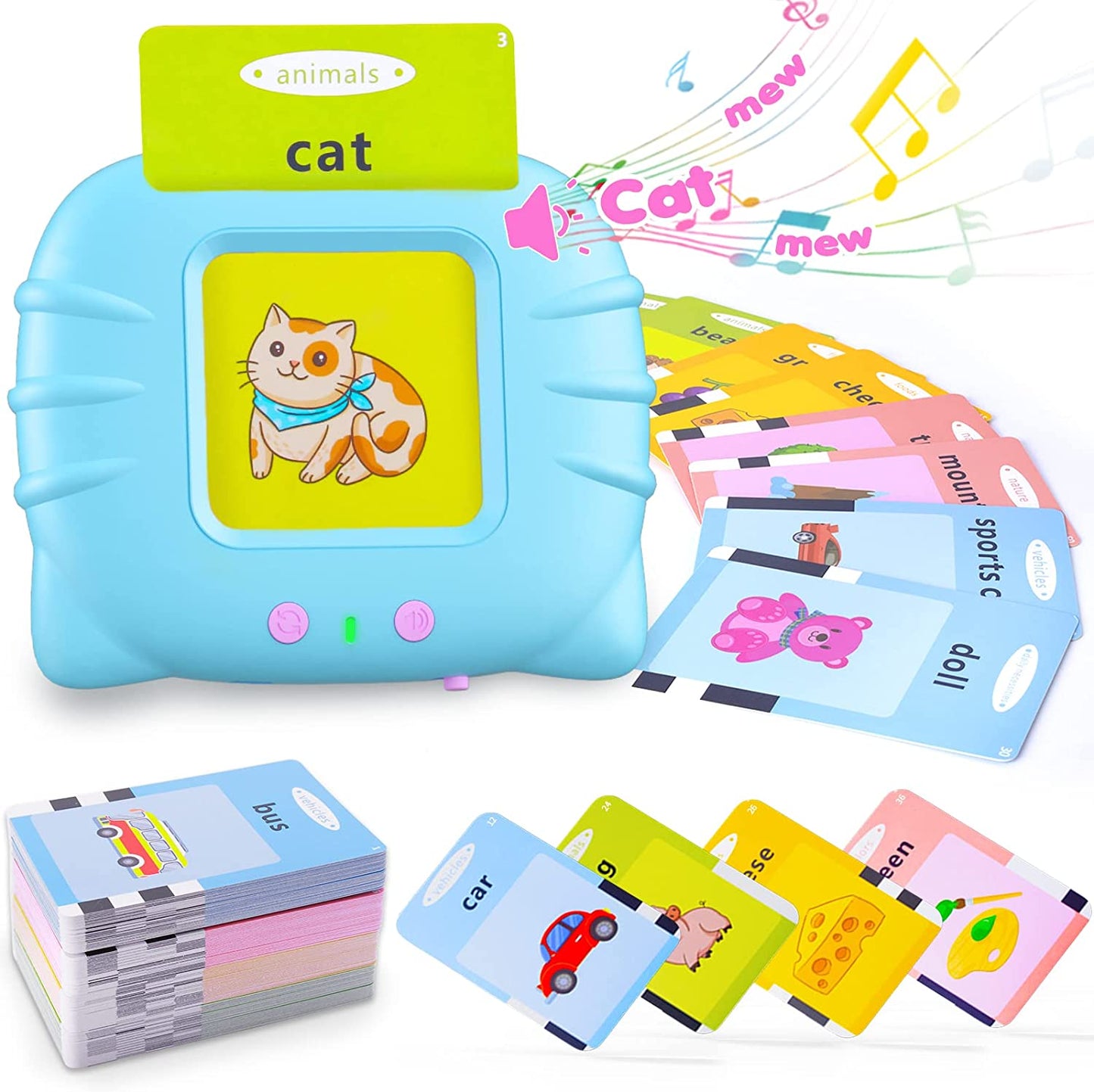 RetroGoods™ - Talking Flash Cards Educational Toy with 400 Cards