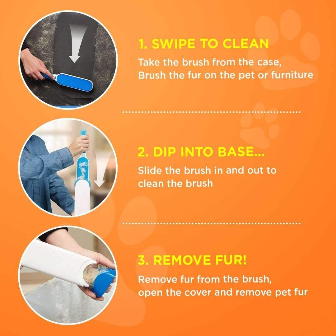 Pet Hair Remover Brush (Double Side) by RetroGoods