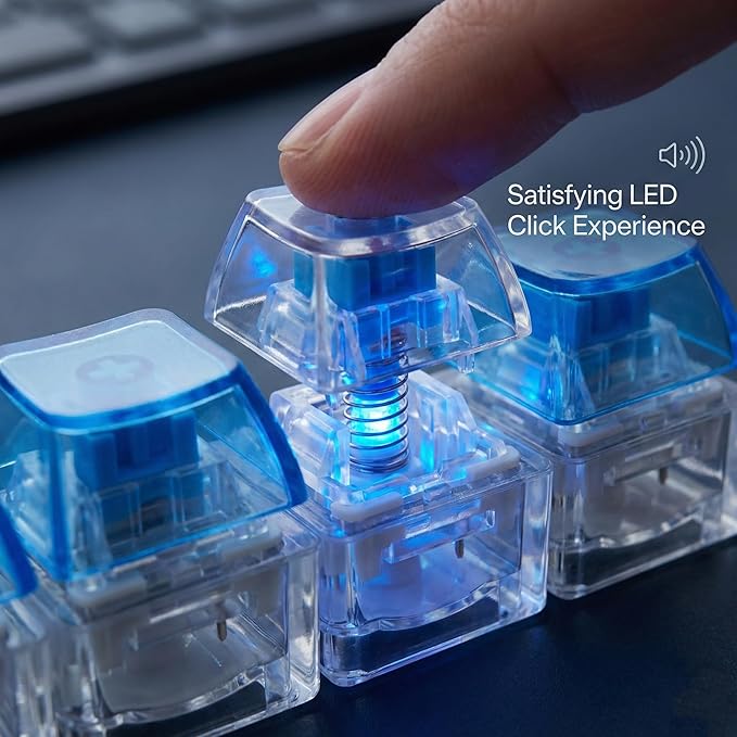 LED Keyboard Fidget Keyring by RetroGoods™
