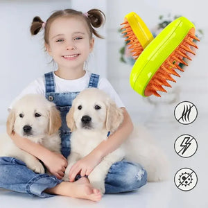 Steamy 3 in 1 Pet Hair Brush by Retrogoods