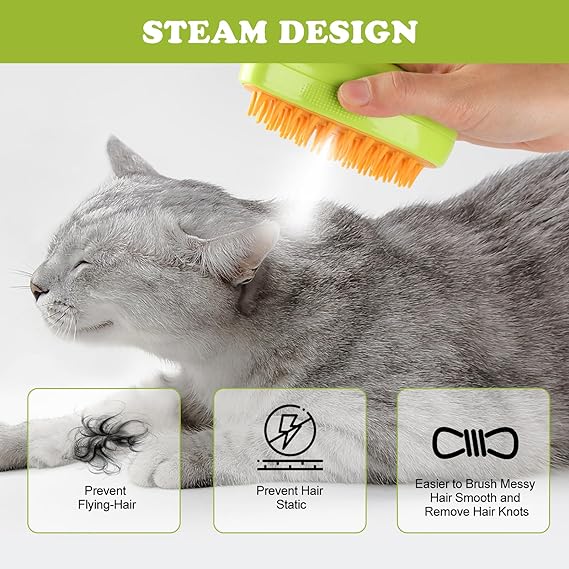 Steamy 3 in 1 Pet Hair Brush by Retrogoods