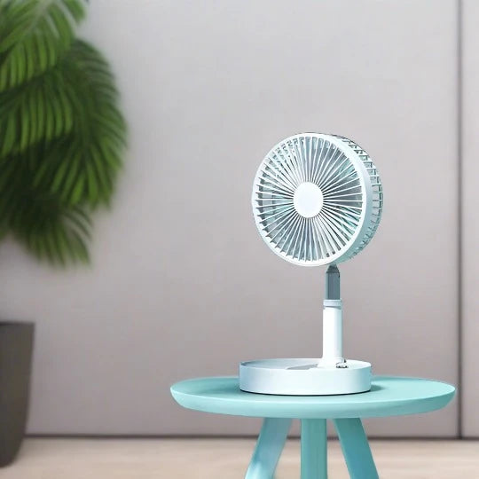 Foldable Fan - Powerful & Rechargeable by RetroGoods (Premium Quality)