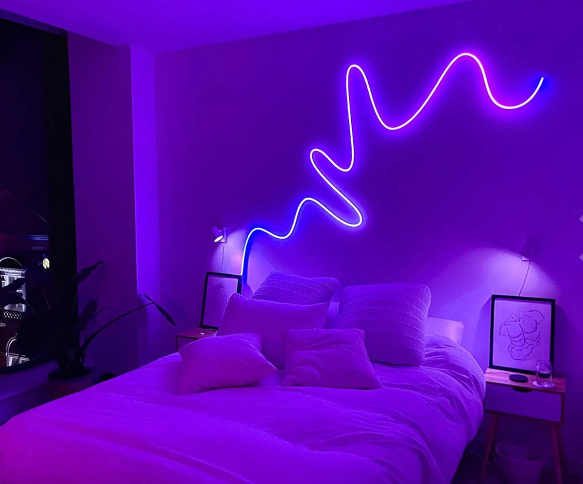 Night Rope NeonGlow Smart Rope Strip Light with Music Syncing (5 Meters) by Retro ...