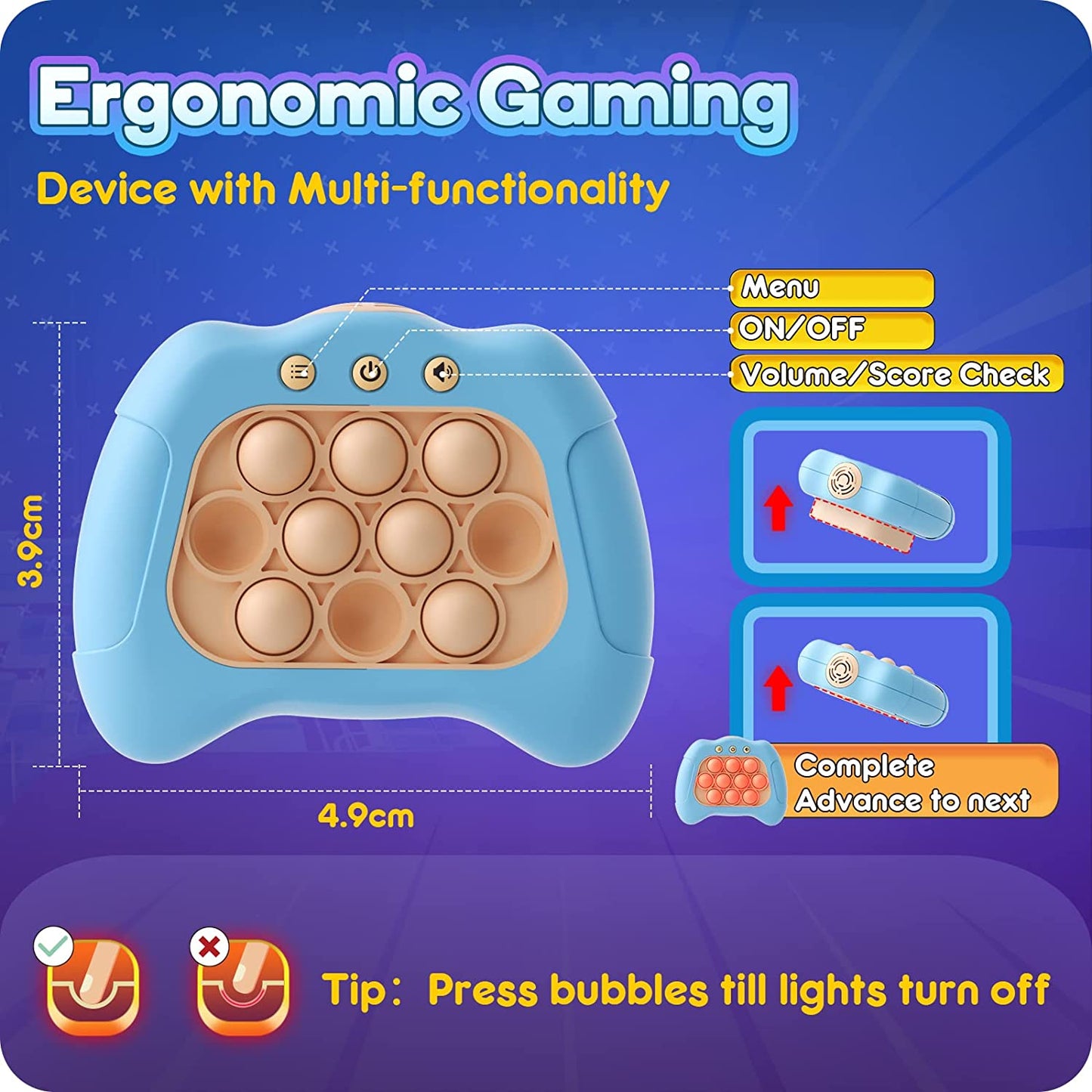Pop It Pro- Bubbles Light-up Game