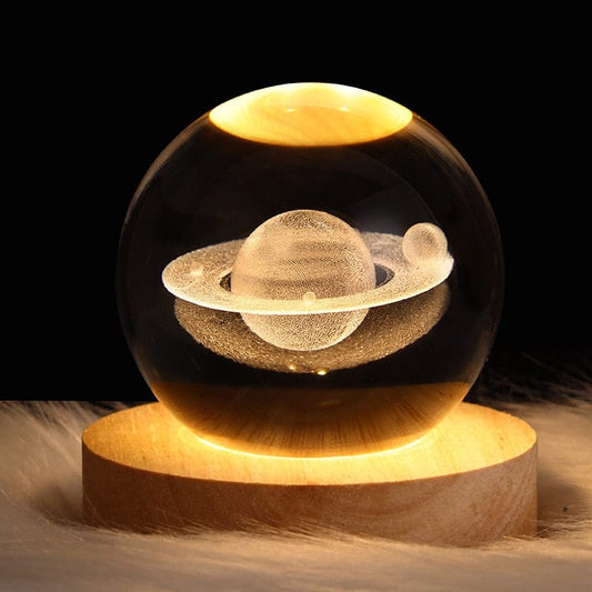 Saturn Crystal Ball Night Light